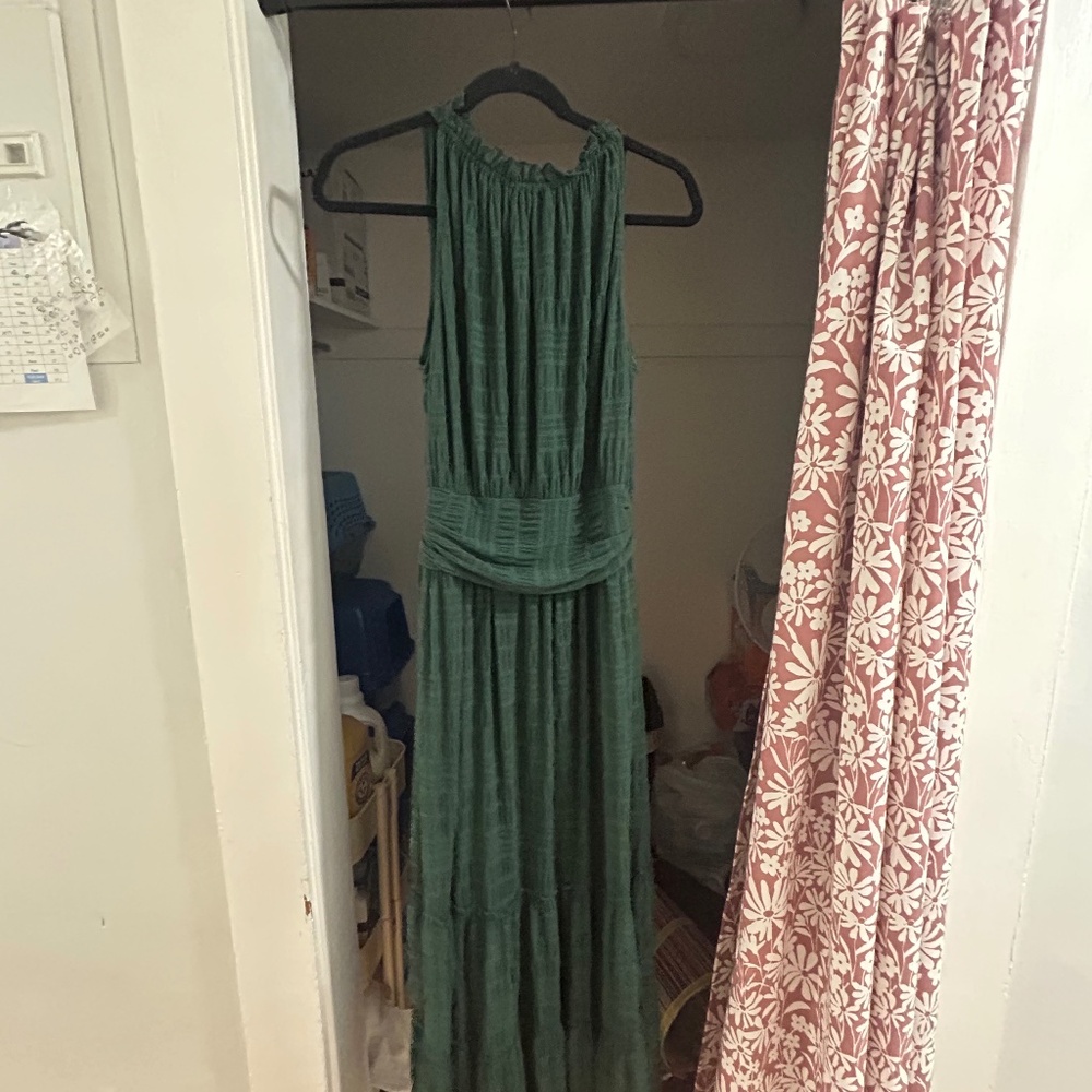 Max Studio London Forrest Green Maxi Dress